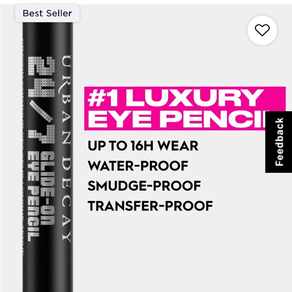 Urban Decay 24/7 GLIDE-ON WATERPROOF EYELINER PENCIL: Love Drug